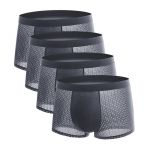 4-osaline pluss suuruses meeste aluspesu v&otilde;rkmees alusp&uuml;ksid bambuskiust meeste bokserid hingavad &uuml;hev&auml;rvilised alusp&uuml;ksid 5XL