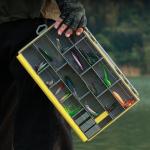 with Removable Dividers Comfortable Bait Box Waterproof Lightweight 27.5x18x4.5cm