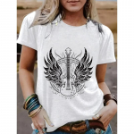 YYFS naistemood vabaaja suve kevadised l&uuml;hikeste varrukatega O-kaelusega pluusid ja s&auml;rgid S