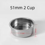 1 tk Kohvifiltri korv 51/58MM Kohviku Filtrikorv Piimateepood 51mm 2 Cup