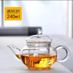 1000 ml Kvaliteetne kuumakindel klaasist teekann Praktiline pudel lille-teekann klaasist teekann infuseerija teelehe &uuml;rdiga