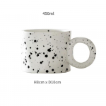 Korea stiilis rasvane kruus Design Splash Ink keraamiline tass t&auml;pikruusid lihtsad kohvikruusid paar tassi kohvikruusid tee joogin&otilde;ud 300ML