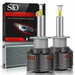 2 tk 30000LM 4 k&uuml;ljega Canbus H7 LED CSP auto esitule pirnid 120W 360 Turbo H11 H4 H1 HB3 9005 HB4 9006 vasktoruga minilamp auto esituli 6500K valge H1