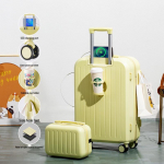 K&otilde;rge v&auml;&auml;rtusega k&auml;ru kohver: Suure mahutavusega reisikohver kahekihilise lukuga meestele ja naistele &uuml;li&otilde;pilastele 24 inches