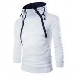 Kevad S&uuml;gis Meeste Kapuutsiga Pusad &Uuml;hev&auml;rvilised Kahe Lukuga Kapuutsiga Pullover Meeste Slim Fit Spordi Jooksu Higipusa Vabaaja Spordi Kapuutsiga Pusad M hall v&auml;rv