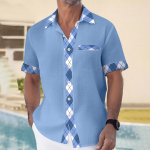 Hawaii s&auml;rk meestele, meeste vintage n&ouml;&ouml;pidega keeglis&auml;rgid l&uuml;hikeste varrukatega suvine rannas&auml;rk L