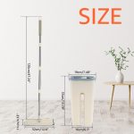 Mikrokiust lamep&otilde;randamop 360 Spin Mopi &auml;mbrikomplekt koos 2 padjaga M&auml;rg-keemiline puhastusmopp Rippuv tolmumopp Kodu p&otilde;randapuhastust&ouml;&ouml;riist Uus helekollane v&auml;rv