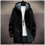 Men's thick zipper pocket jacket with pockets inserted into cotton jacket XL must