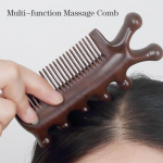 3-&uuml;hes sandlipuu massaažikamm Meridiaanide kamm Health Hair Therapy Puidust kamm