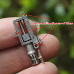 1 tk Mini 5 mm 2-faasiline 4-juhtmeline t&auml;ppis metallist reduktoriga samm-mootor Ultra-mikro 5 mm k&auml;iguga lineaaraktuator