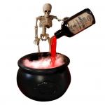 Halloweeni N&otilde;ia Katel Maagilise Ujuva Joogipudeli Ja Udugeneraatoriga DIY Ujuv Jook Must Plastikust Kauss Komplekt Halloweeni Siseruumide Kaunistuseks 20cm