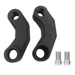 Mootorratta peegli t&otilde;stja nihutatud hoidik 10 mm pikenduspost adapter alumiinium universaalne peegli pikendusklamber Positive mirror holder must