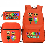 Dandy maailm tr&uuml;kitud mood laste pliiatsikott messenger kott kolmeosaline komplekt alg- ja keskkooli koolikott No Specifications