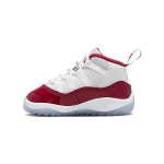 Air Jordan 11 Retro TD Cherry Beebi tossud Valge Must Varsity-Punane 378040-116 26