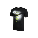 Nike Graafilise Prindiga L&uuml;hikeste Varrukatega T-s&auml;rk Suure Swooshiga Meeste Topid Must DJ5218-010 XL