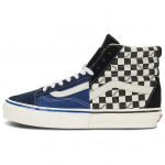 Vans Premium Clash the Wall Ruuduline - Must Sinine Unisex Tossud Valge VN000CNKBKC 38