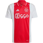 Adidas Ajax Amsterdam 24/25 Kodus&auml;rk Niiskust juhtiv Mugav L&uuml;hikeste varrukatega Jalgpallis&auml;rk Meeste Topid Valge Punane IT6168 S