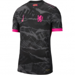 Nike Chelsea FC Dri-FIT ADV Match Kolmas Vintage Jalgpallis&auml;rk Meeste Topid Tumehall Must EreKollane FQ2012-061 XXL