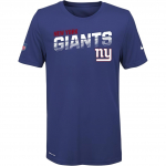 Nike NFL Koost&ouml;&ouml; T-s&auml;rk New York Giants Treening L&uuml;hikeste Varrukatega Laste Topid Sinine 3Z1B7FBGN-NYG S