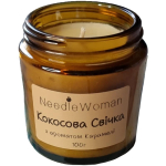 K&auml;sitsi valmistatud kookosvaha aroomik&uuml;&uuml;nal purgis NWN-121 NeedleWoman Karamell (76681012) Caramel