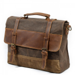 Meeste Retro Veekindel Veisenaha ja Vahatatud L&otilde;uendi Portfell - Euroopa ja Ameerika &Otilde;la Crossbody Kott pruun/kohv