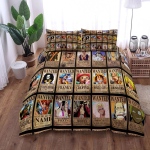 Anime O-Ones Pieces Voodipesukomplekt Jaapani Luffys Tekikate Padjap&uuml;&uuml;r Lastele Poistele Kingitus &Uuml;he Inimese Queen King Suurus 200x200cm-3pcs