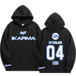 Vanaaegse graafikaga tr&uuml;kk Stray Kids kapuutsiga pusa naistele meestele vabaaja hiphop t&auml;navariided pikkade varrukatega fliisist pullover unisex dressipluusid S