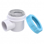 Klapiklapp 50mm 2-suunaline G1 1/2 Veep&uuml;stol Tagasivoolu takisti l&auml;bipaistva peegeltoruga basseinifiltri jaoks