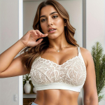 &Otilde;huke Naiste Push-up &Otilde;mblusteta Hingav Rinnakontrolliga Rinnakuju toetav Traadita Reguleeritav Rinnahoidja 110F must