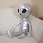 Loominguline kole armas tulnuknukk pehme m&auml;nguasi robotnukk laste rahustav nukk s&uuml;nnip&auml;evakingitus 65cm（0.35kg） h&otilde;be