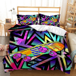3D rula Sport Prindi Avaleht Voodipesukomplekt Voodipesu voodipesu kate Padjakate voodilina/kaheinimesevoodi 2/3 osa Magamistoa kaunistus Baby 100x135cm black