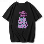 Jinx Arcane Monkey T-s&auml;rk Anime Cosplay T-s&auml;rgid Naised Mehed Unisex Grunge Esteetilised l&uuml;hikeste varrukatega 100% puuvillane tr&uuml;kis suvised t&auml;navar&otilde;ivad S