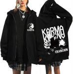Stray kids KARMA Album STAR T&otilde;mblukuga Huppari Jakk Felix Hyunjin Bangchan Lee Know Seungmin IN Han T&otilde;mblukuga Dressipluus Jakk XX-Large
