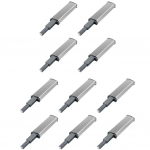 10 tk. Uksekork Kapp Riistvara Pehme sulgumissiiber, l&uuml;kake sahtel avamiseks, pehme vaikne sulgemine, puutetundlik, n&auml;htamatu k&auml;epideme puhver