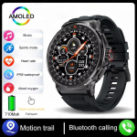 2026 Uus 1,85-tolline Ultra HD AMOLED nutikell meestele GPS Bluetooth-k&otilde;ne 710 mAh aku 400+ sihverkeha J&otilde;udlus Spordikell silicone belt must
