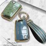 Kokkupandav klapp kaugjuhtimispuldiga auto v&otilde;tme&uuml;mbris t&auml;is kate Volkswagen MK7 GTI 7 Golf 7 Beetle Polo Bora jaoks Skoda Octavia A7 jaoks istme jaoks C Only Key Case