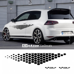 Autokleeps Keretulede Ukse K&uuml;lgliist Vin&uuml;&uuml;lkleebis Volkswagen Golf 4 5 6 7 TSI TCR Polo Racing Kleebis Auto Tarvikud Kleebis withTSI letters