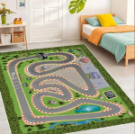 Rada m&auml;nguvaip Laste m&auml;ngutuba Kilimip&otilde;hi Radasisustusvaip Mittep&otilde;hine Autode m&auml;ngumatt Elutuba Magamistuba Kodukaunistus Vaip 120x160cm