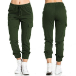 Naiste elastne v&ouml;&ouml;koht Combat Cargo Pants vabaaja p&uuml;ksid S-4XL 4XL armee roheline v&auml;rv