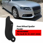 Esiratta kaare spoileri liist Audi A4 S4 Quattro B6 B7 2001-2008 Seat Exeo/ST 2009-2014 jaoks black Right