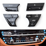 Konsooli armatuurlaua kliimaseadme vahelduvvoolu juhtnupu vahetus BMW 5 7. seeria G30 G38 G11 jaoks Piano Black