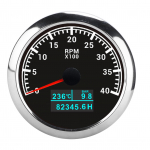 Osuti tahhomeeter 3-&uuml;hes RPM IP67 Multifunktsionaalne veetemperatuur &otilde;lir&otilde;hk tahhomeeter auto paadi veoauto jaoks Black Dial