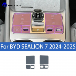 For BYD SEALION 7 2024-2025 Car interior center console protective sticker interior decorative strip TPU protective sticker Right-hand drive