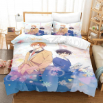 3D prindiga anime voodipesukomplektid Kawaii Sasaki To Miyano voodipesukomplekt &uuml;hekohaline Twin t&auml;iskasvanu t&auml;iskasvanu Queen King Size voodikomplekt t&auml;iskasvanud laste magamistuba EU Single(135*200cm)3pcs