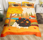 Multikas puuviljadega tekikate kuninganna suurus suvine multikas k&ouml;&ouml;giviljad taimed voodipesukomplekt lastele teismelistele t&auml;iskasvanutele tekikate 3-osaline komplekt EU Single(135*200cm)3pcs