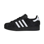 Adidas Originals Superstar 2 Nahast &Uuml;mar Nina Paeladega Mugavad Madalad Tossud Naiste tossud KI4171 42⅔ black