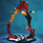 One Piece figuuride komplekt Luffy Ace Zoro Sanji Anime mudel skulptuur kingitus meestele poistele kollektsioon blue