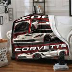 1 tk Corvette Z06 Auto Tekk Kerge Flanellist Tekk Visketekk Diivani, Voodi, Reisimise, Telkimise, Elutoa, Kontori, Diivani jaoks 130&times;150cm black