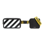 Off-White T&otilde;mblukuga Taskuga V&ouml;&ouml;kotid Must/Valge Meeste &Otilde;lakotid OMNQ010S21LEA0011001 Basic Set (Bag+Dust Bag)