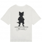 Puma X Monster Hunter Wilds Koost&ouml;&ouml; FW25 Airou Siluett T&auml;he &Uuml;mmarguse Kaelusega Pusa L&uuml;hikeste Varrukatega T-s&auml;rk Unisex Topid 636487-02 XS